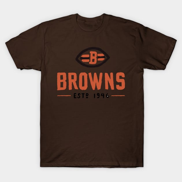 Cleveland Broooowns 05 T-Shirt by Very Simple Graph